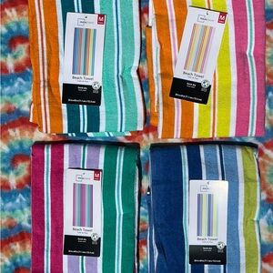 Colorful Striped Beach Towels